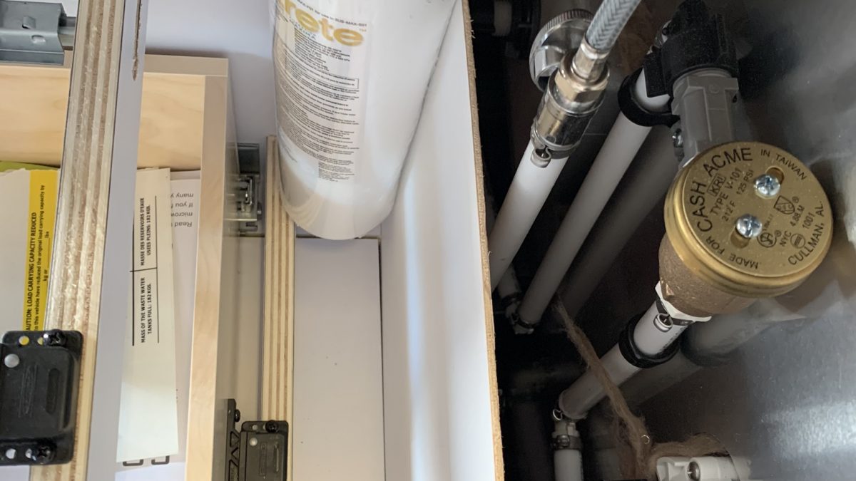 RV Under Sink Water Filter Install YAWESOME