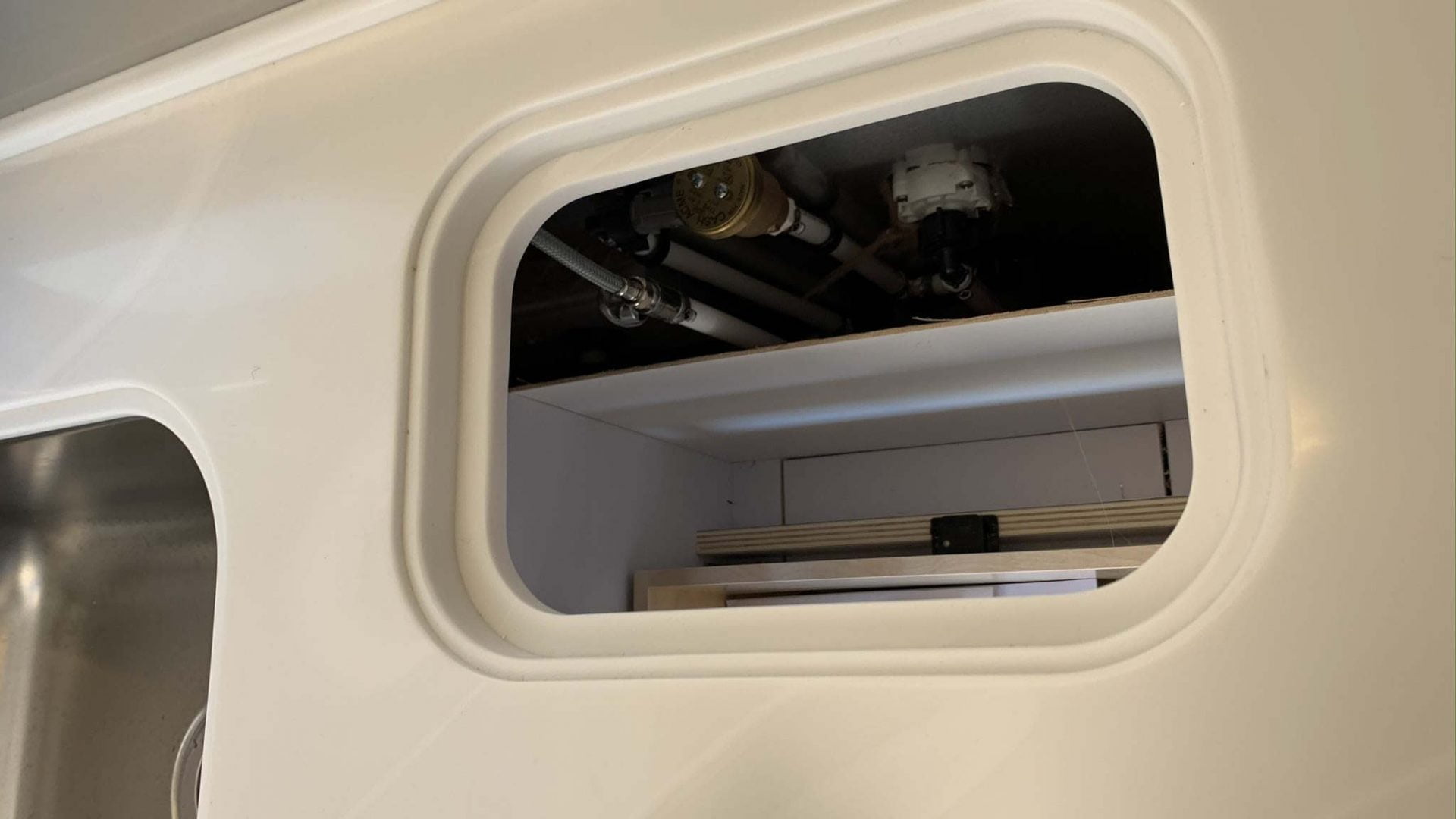 RV Under Sink Water Filter Install YAWESOME