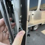 Airstream RV TriMark deadbolt moves out of alignment within the door while locking.