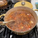 Bring stew to a boil and cook for 90 minutes covered.