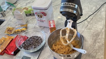 The best chocolate chip cookie recipe with high quality dark chocolate and sea salt flakes.