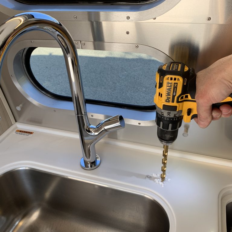 RV Under Sink Water Filter Install YAWESOME