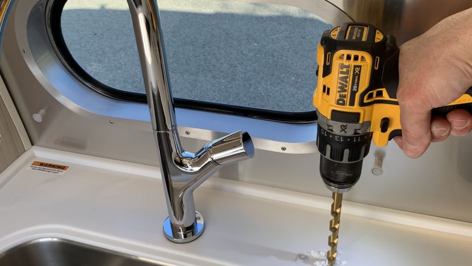 RV Under Sink Water Filter Install YAWESOME