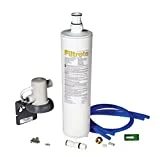 3M Filtrete Maximum under sink water filtration housing and filter.