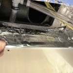 Use foil HVAC tape to smooth the sides of the intake plenum and secure the foil bubble wrap used.