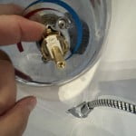Replace faucet clip to lock new cartridge