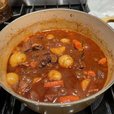 Soy Marinated Skirt Steak Cabin Beef Stew, a.k.a. WFF Beef Stew - YAWESOME