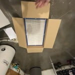 Discard the old filters in a garbage bag or the box that the new filters were shipped in.