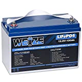 Weize 100ah LiFePO4 lithium ion battery for RV use.